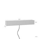 Floating TV Stand with LED Lights & Power Outlet
