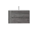 36 Inch Floating Bathroom Vanity with Sink, Soft-Close Door, Ceramic Sink, Plywood by HouseOfZazla