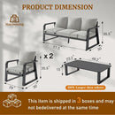 FR One Three-Seater + Two Single Seats + One Coffee Table by HouseOfZazla