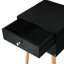 Side Table With 2 Drawer, Mid-Century Modern Storage Cabinet For Bedroom by HouseOfZazla
