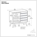 Clarkson - Wine Cabinet - Brown by HouseOfZazla