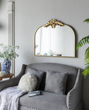 Arched Wall Mirror With Metal Frame, Wall Mirror For Living Room by Unique Piece Furniture