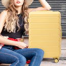 3 Pieces Set 20" / 24" / 28" Spinner Wheel Luggage With Combination Lock by HouseOfZazla