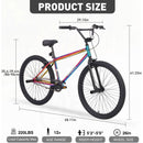 Freestyle Kids Bike Double Disc Brakes 26 Inch Single Speed  Children's Bicycle for Boys Girls Age 12+ Years