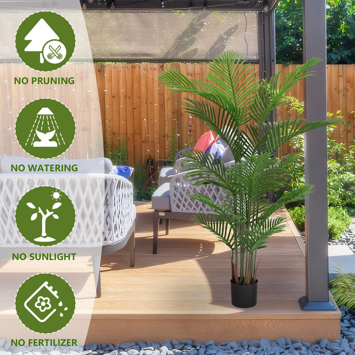 Simulate Plastic Flower Boxes With Leaves For Outdoor Home Decor (Set of 2) -, photo 11 of 11