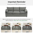 Modern 3 Seater Sofa With Side Storage Pockets For Living Room by HouseOfZazla