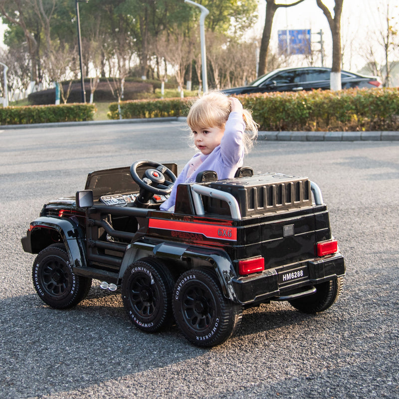24V Ride On Car for Kids Battery Powered Ride On 4WD Toys with Remote Control,Parents Can Assist in Driving,Music and Lights,Five-Point Safety Belt,Rocking chair mode for back-and-forth swinging