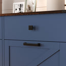 Double Tilt Out Trash Cabinet With Hideaway Drawer And Barn Door Style by HouseOfZazla
