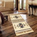 Tribes - 5'3" X 7'3" Southwest Area Rug Polypropylene - Cream by HouseOfZazla