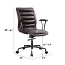 Zooey - Office Chair - Distress Chocolate Top Grain Leather