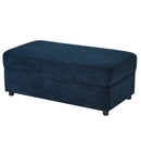 Modern Style Armchair Chaise Lounge Sofa Couch With Movable Storage Ottoman, USB Ports, Cup Holders, Phone Holder, Side Pockets by HouseOfZazla