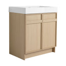 Freestanding Bathroom Vanity With Resin Sink & Soft Close Cabinet Doors by Unique Piece Furniture
