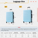 2 Piece Luggage Set With Bags Expanable Spinner Wheels ABS Lightweight Suitcase With Tsa Lock 20" / 24" by HouseOfZazla