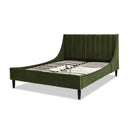 Aspen - Vertical Tufted Modern Headboard Platform Bed Set by HouseOfZazla