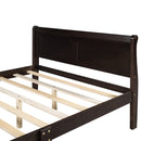 Platform Bed Frame Mattress Foundation Sleigh Bed With Headboard / Footboard / Wood Slat Suppor by HouseOfZazla