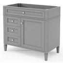 Bathroom Vanity With 2 Drawers And Tip-Out Drawer, Storage Cabinet by Unique Piece Furniture
