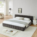 Modern Platform Bed Frame With Thick Fabric by Unique Piece Furniture