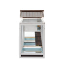 Outdoor Multi-Level Fir Wood Rabbit Hutch