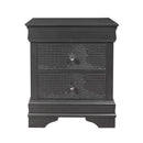 Shaker - Crocodile Metallic Nightstand by Unique Piece Furniture