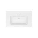 Modern Rectangular Vanity Top With Overflow For Bathroom
