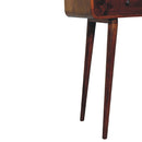 Curved Hallway Table - Chestnut by HouseOfZazla