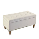 Upholstered Ottoman With Storage And Rivet Trim by Unique Piece Furniture