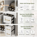 30" Bathroom Vanity with Ceramic Sink and Modern Storage Cabinet by HouseOfZazla
