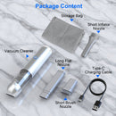 Cordless Handheld Car Vacuum Cleaner 16kPa Powerful Suction with 2 Speeds Filtration LED SOS Light Rechargeable Lightweight Portable Vacuum Cleaner fo