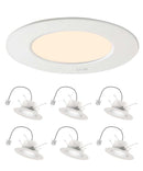 6 Pack - Brilli 5/6 inch LED Recessed Retrofit Downlight, Dimmable, Color Tunable by LampsUSA