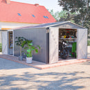 10x14 Ft Outdoor Metal Storage Shed by HouseOfZazla