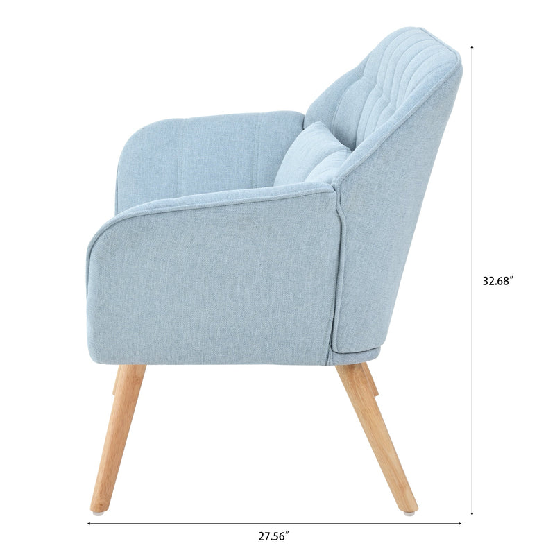 50" width Loveseat sofa - Ergonomic with pillow