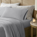 4-Piece King Stretch Jersey Sheet Set,Grey by Montret