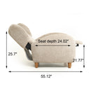 Nordic Chenille Fabric Multifunctional Chair
