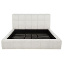 Nollet 48-inch Upholstered Eastern King Platform Bed Cream