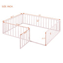Metal Floor Bed Frame With Fence And Door by Unique Piece Furniture