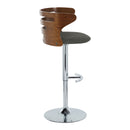 Cosi - Mid Century Modern Adjustable Barstool With Swivel & Rounded T Footrest (Set of 2) by HouseOfZazla