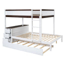 Bunk Bed With Twin Size Trundle, Storage And Desk by HouseOfZazla