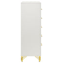 Chesney - 5 Drawer Chest With Trim - White