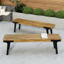 Dining Bench (Set of 2) - Teak by HouseOfZazla