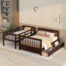 Bunk Bed With Ladders And 2 Storage Drawers by Unique Piece Furniture