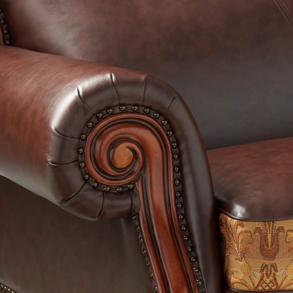 Dresden - Sofa - Bone PU & Gold Patina, photo 12 of 13