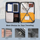 2 Piece Luggage Set With Bags Expanable Spinner Wheels ABS Lightweight Suitcase With Tsa Lock 20" / 24" by HouseOfZazla
