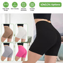 High-Waist Biker Shorts with Tummy Control for Workouts by LJGDeals