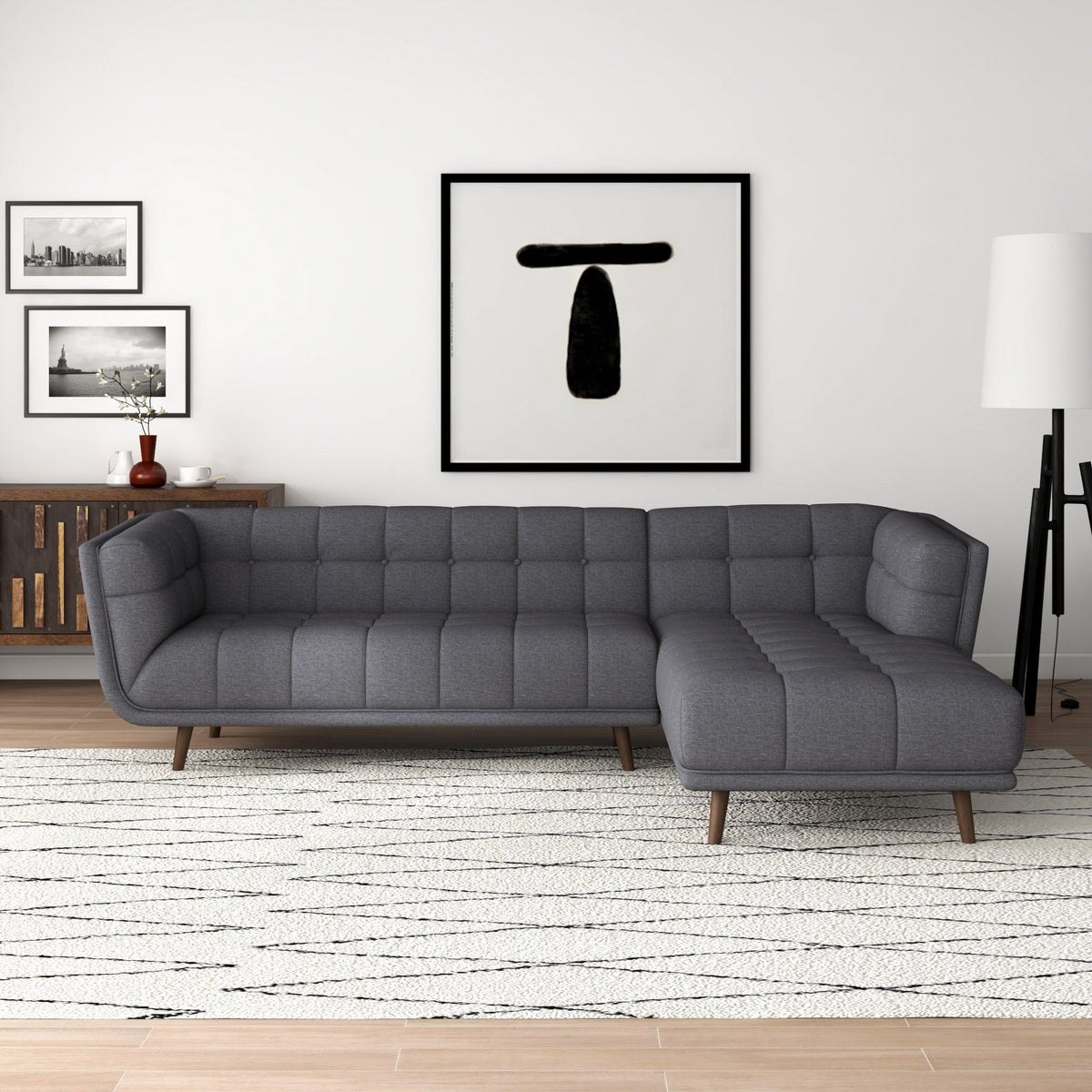 Addison - L Shape Sectional Sofa Tufted, photo 39 of 39