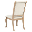 Brockway Upholstered Dining Chair Barley Brown (Set of 2)