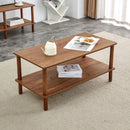 Modern 2 Tier Coffee Table With Open Storage Shelf For Living Room by Unique Piece Furniture