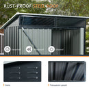 Outdoor Metal Storage Shed Transparent Plate