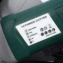 Portable Electric Corded Circular Concrete Saw 14" Wet / Dry Cutter 2600W Green Steel With Water Line & Guide Roller - Green