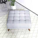Addison - Square Upholstered Ottoman by HouseOfZazla
