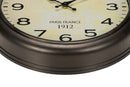 Clocks, 16' Round, Wall Clock, Antique Brown, Transitional